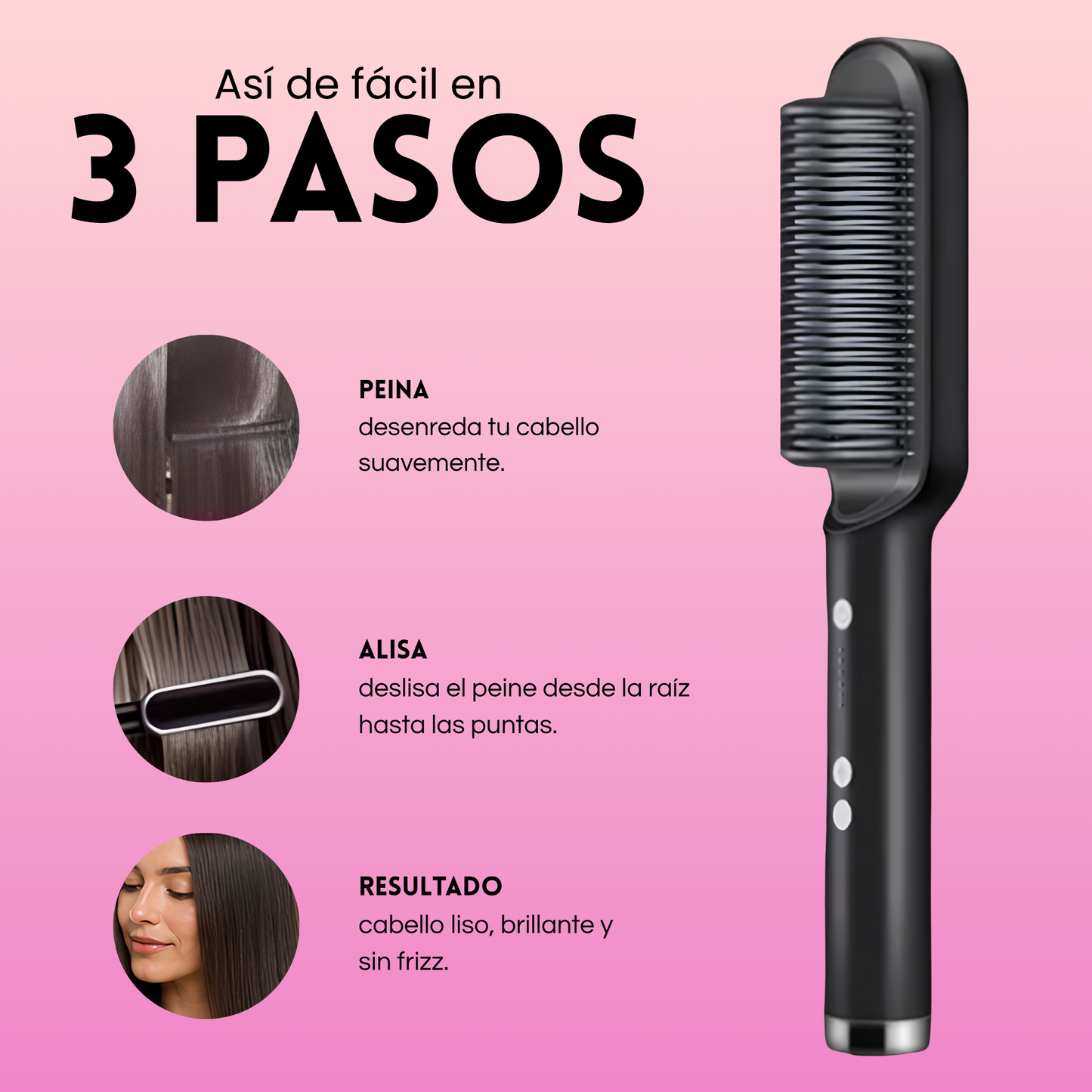 PEINE ALISADOR 2 EN 1